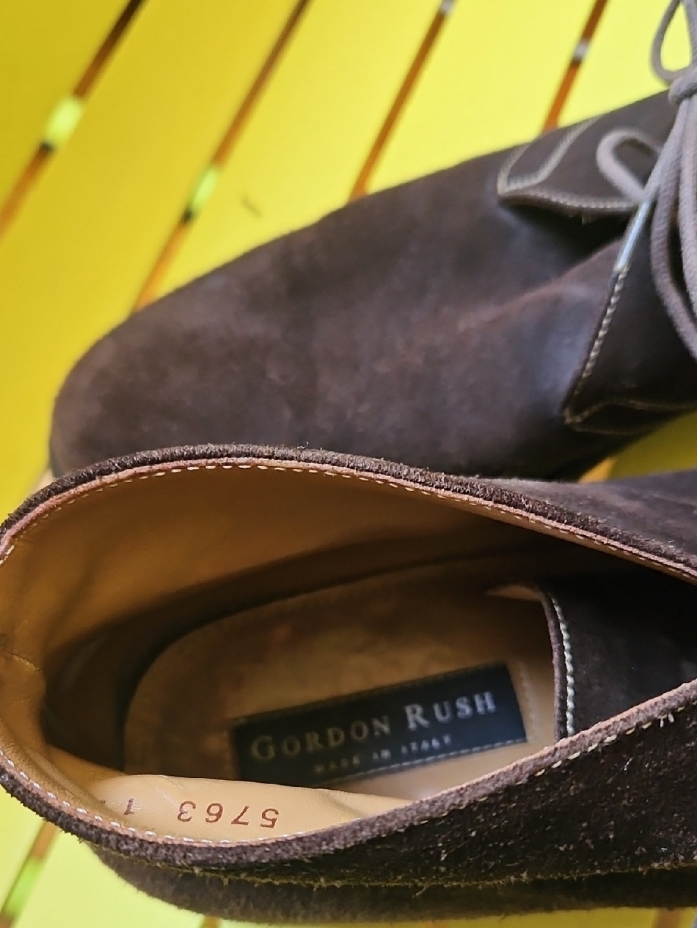 Gordon Rush Brown Suede Lace-Up Chukka Boots